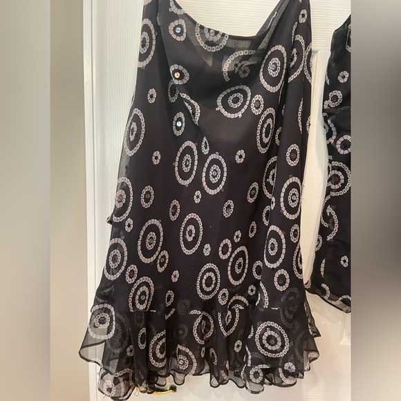 Skirt: ALFANI Woman Silk Sequined Bias Skirt (top listed separately) - Picture 3 of 6